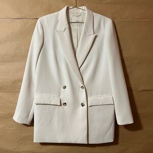Aritzia | Wilfred Cherrelle Blazer Double-Breasted Crepette Oversized Size XS